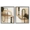 Stupell Industries Midcentury Curved Arches 2pc Floater Framed Canvas Wall Art Set Design by Grace Popp